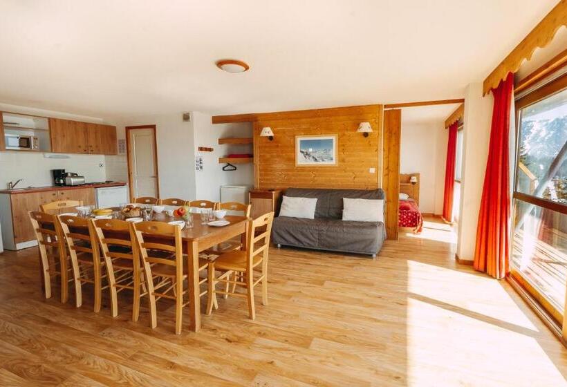 バルコニー付２ベッドルームアパートメント, Résidences Les Villages Du Bachat