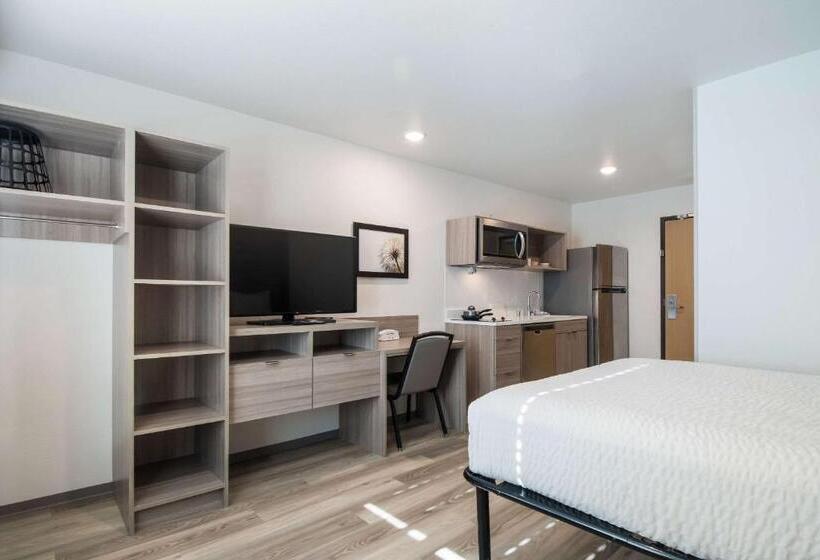 اتاق استاندارد با تخت بزرگ, Woodspring Suites Portland Vancouver