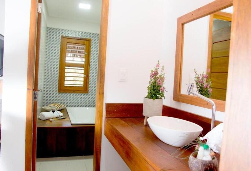 חדר דלוקס עם מרפסת, Villa água De Coco Preá