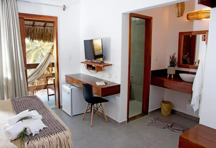 バルコニー付きデラックスルーム, Villa água De Coco Preá