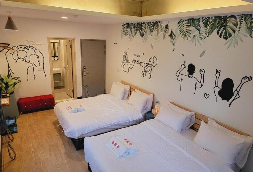 اتاق کلاسیک چهارنفره, Red Rose B&b漫楓宿民宿 桃園市民宿110號