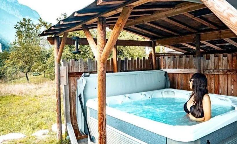 חדר סטנדרט נוף להרים, Chalet Saloon Avec Spa Privatif En Illimité