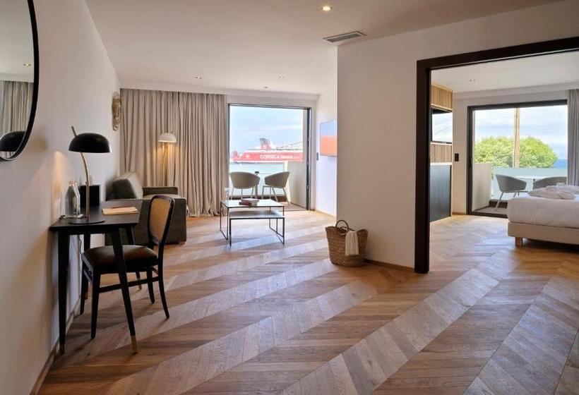 Полулюкс Одноместный с Террасой, Hôtel & Spa Rocabella