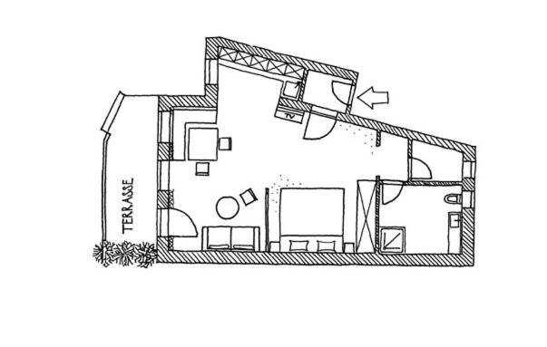 Апартаменты 1 Спальня с Террасой, Seehotel Grauer Bär