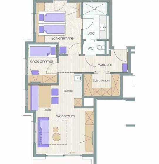 آپارتمان کامفورت 2 خوابه, Sendlhofer's