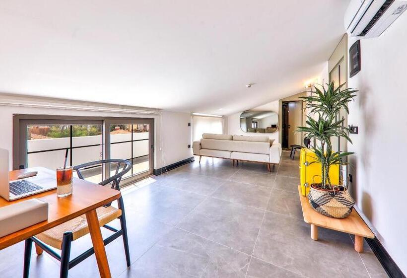 اتاق استاندارد سه تخته با بالکن, Luff Suites