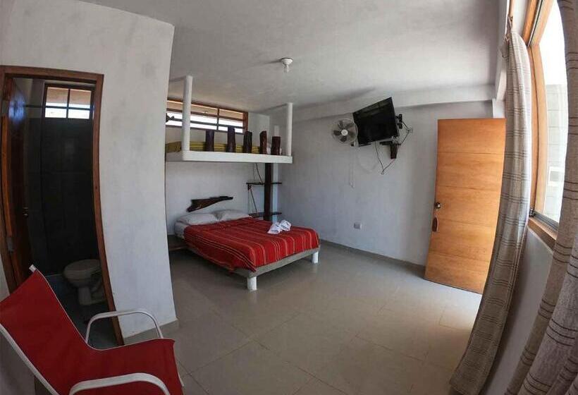 חדר לארבעה סטנדרטי עם נוף לגינה, Huluwaju