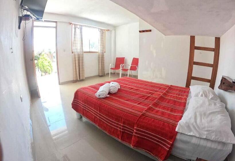 חדר לארבעה סטנדרטי עם נוף לגינה, Huluwaju