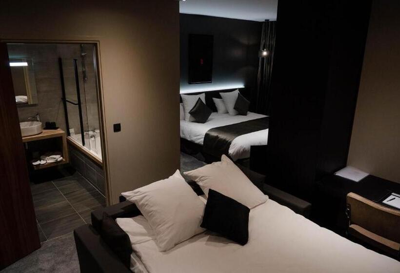 高级三人间, Hôtel & Restaurant La Maison Des Blés