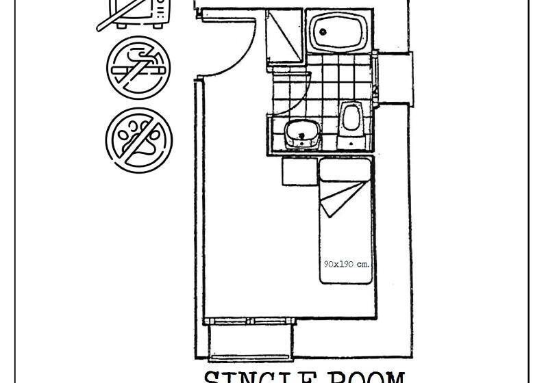 스탠다드 싱글 룸, Hostal Can Maret