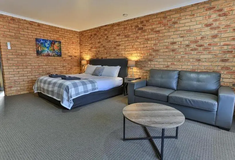 キングサイズベッドのスタンダードルーム, Wonthaggi Motel