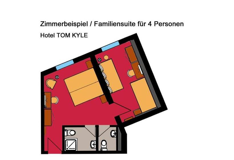 סוויטה משפחתית, Comfort Hotel Tom Kyle