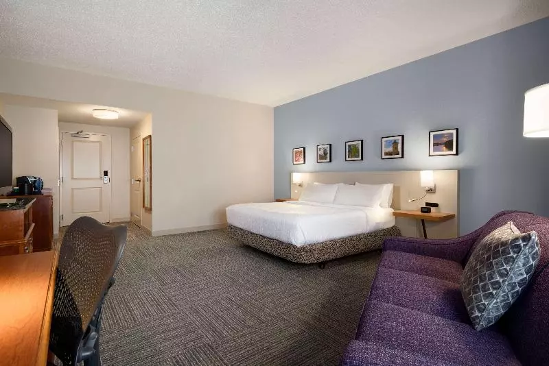 キングサイズベッドのスタンダードルーム, Hilton Garden Inn Wilkes Barre