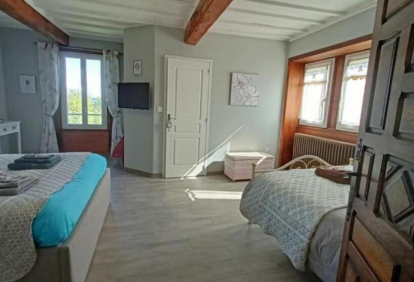 带花园景观的标准三人间, La Dame Fines