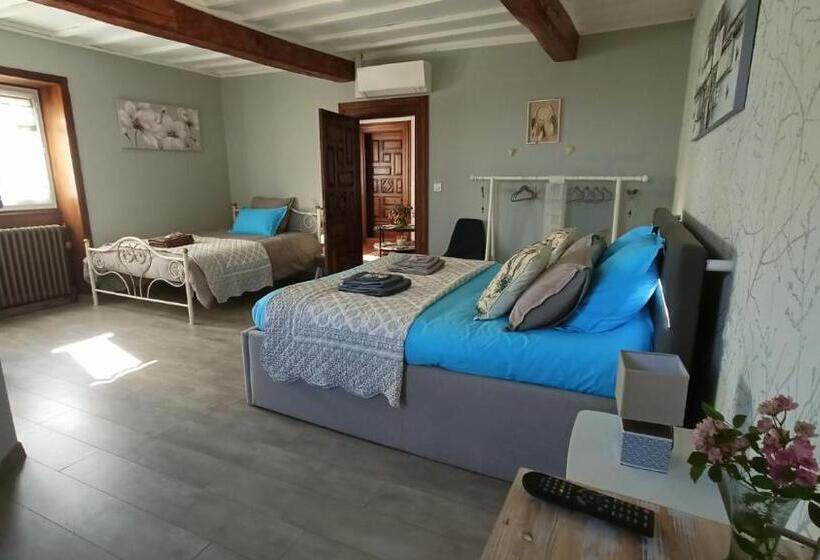 带花园景观的标准三人间, La Dame Fines