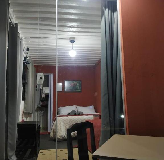 带阳台标准四人间, Ecaffe Hotel Pousada Container   Coqueiral Mg