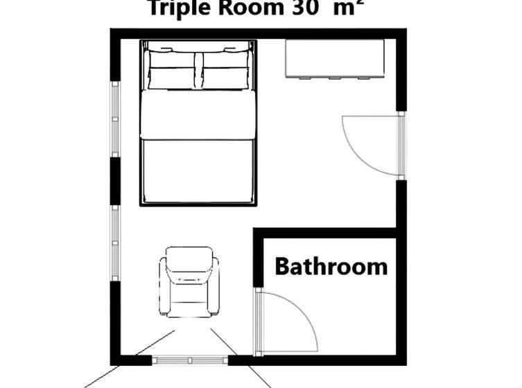 اتاق استاندارد سه نفره, Lausos Hotel Sultanahmet
