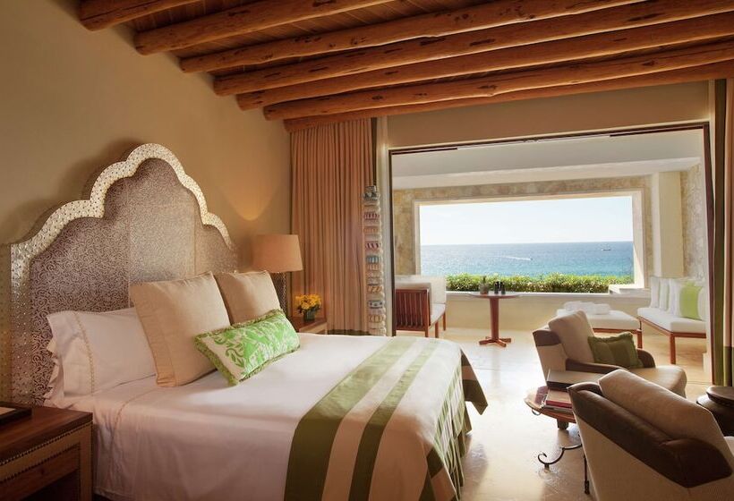 带海景的带双人床的标准间, Waldorf Astoria Los Cabos Pedregal
