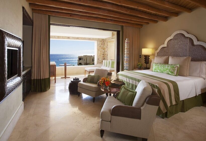带海景的带双人床的标准间, Waldorf Astoria Los Cabos Pedregal