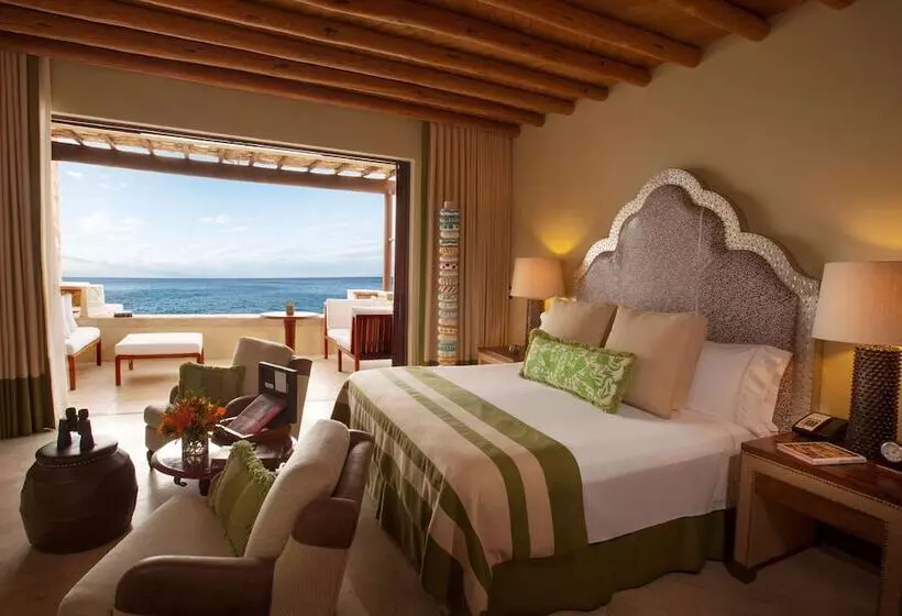 اتاق استاندارد با تخت دوبل و چشم‌انداز دریا, Waldorf Astoria Los Cabos Pedregal