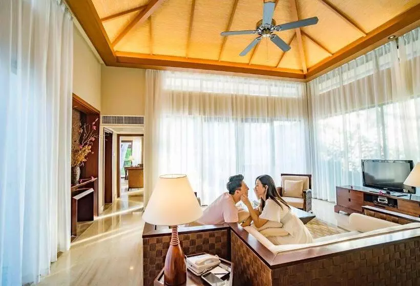 Huvila, 1 makuuhuone ja uima-allas, Grand Metropark Villa Resort Sanya Yalong Bay