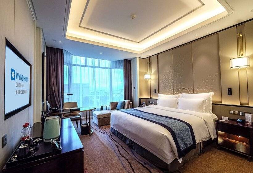Quarto Deluxe Vista Cidade, Wyndham Qingdao