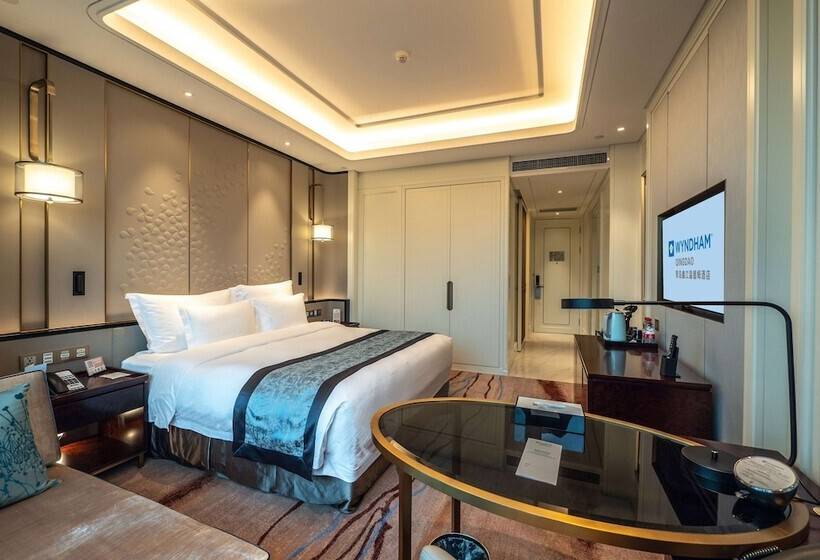 Quarto Deluxe Vista Cidade, Wyndham Qingdao