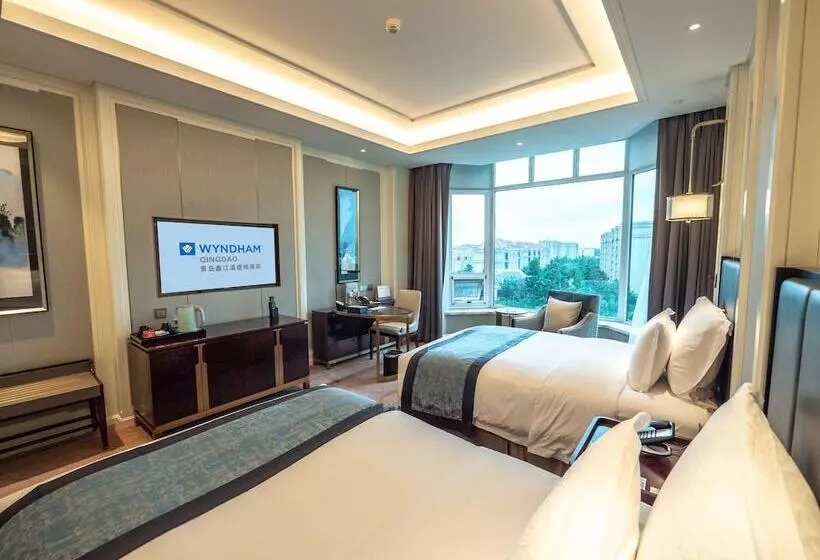 シティビューのデラックスルーム, Wyndham Qingdao