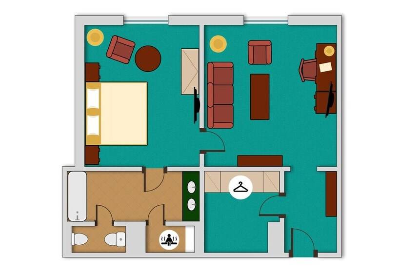 סוויטה דלוקס, Carlsbad Plaza Medical Spa & Wellness