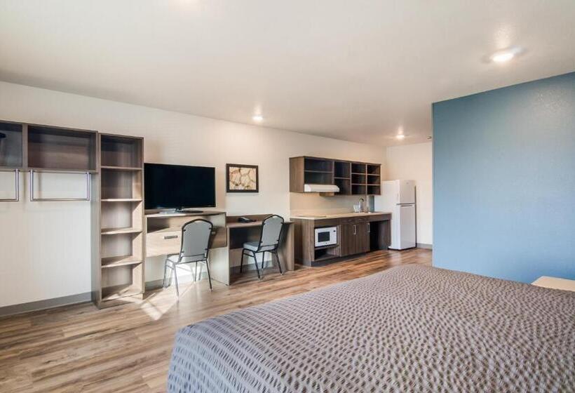 غرفة قياسية سرير كينج لذوى الإحتياجات الخاصة, Woodspring Suites Thornton North Denver