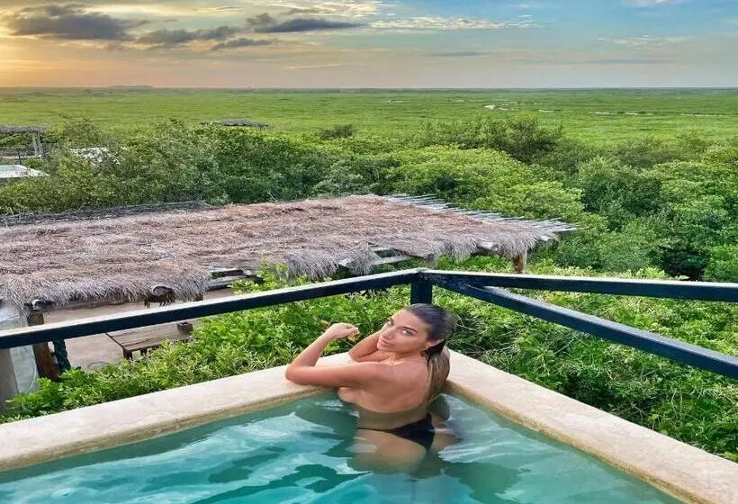 景色の見えるデラックスルーム, Be Tulum