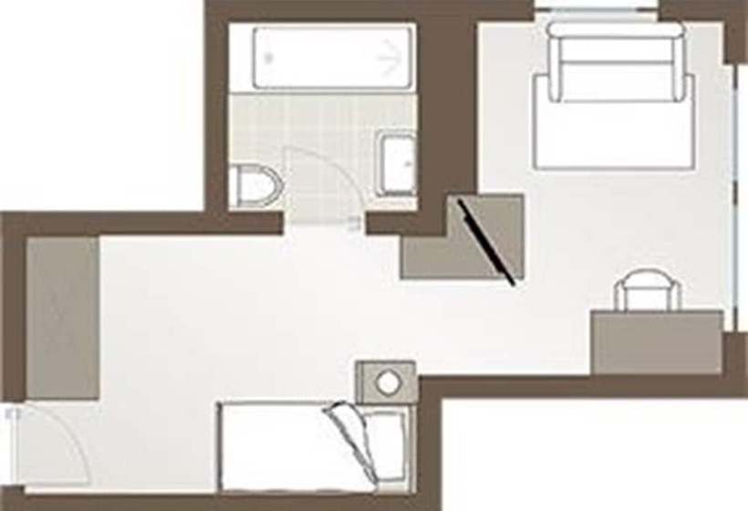 スタンダードシングルルーム, Alpenpark Resort Superior