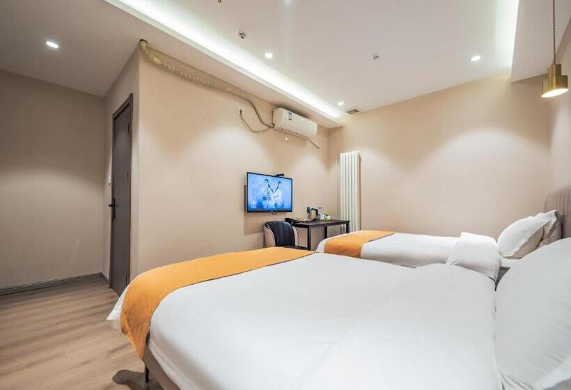 חדר סטנדרט שתי מיטות זוגיות, Wutong Ins Designer