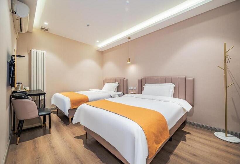 חדר סטנדרט שתי מיטות זוגיות, Wutong Ins Designer