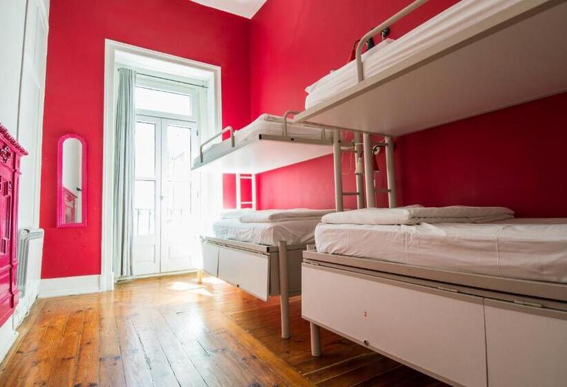 اتاق استاندارد چهارنفره با سرویس بهداشتی مشترک, Safestay Lisbon Bairro Alto