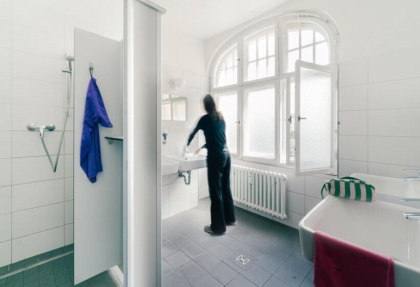 Bed in Shared Room with Shared Bathroom, Three Little Pigs Hostel   Your Berlin Castle