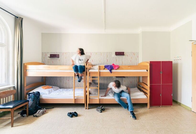 Bed in Shared Room with Shared Bathroom, Three Little Pigs Hostel   Your Berlin Castle