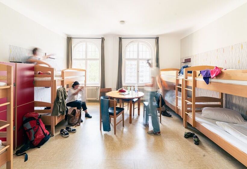 Bed in Shared Room with Shared Bathroom, Three Little Pigs Hostel   Your Berlin Castle