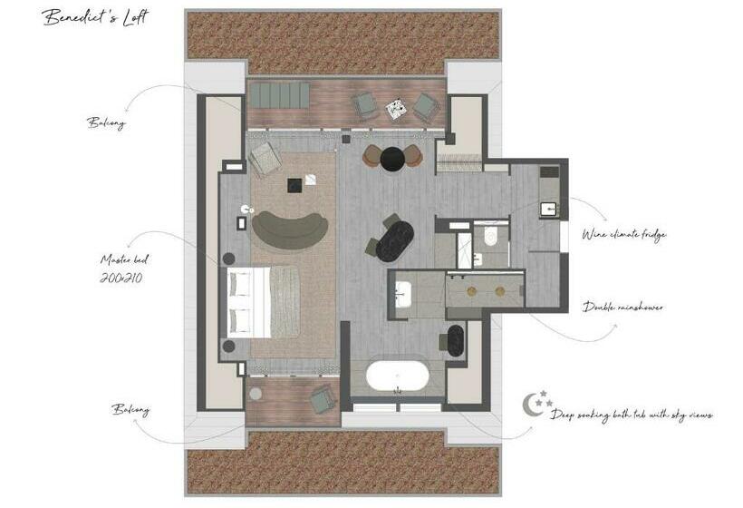 Apartamento Ático 1 Quarto, Boutique Hotel Benedict Noordwijk