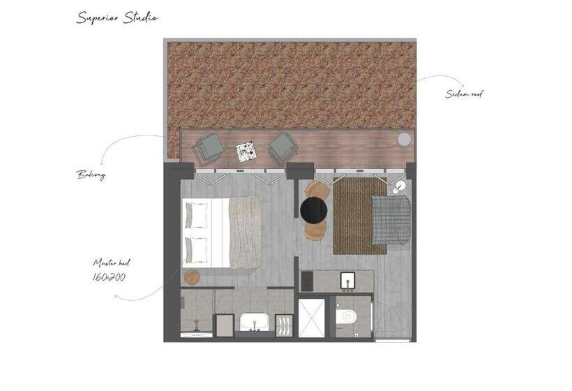 Студия Superior, Boutique Hotel Benedict Noordwijk