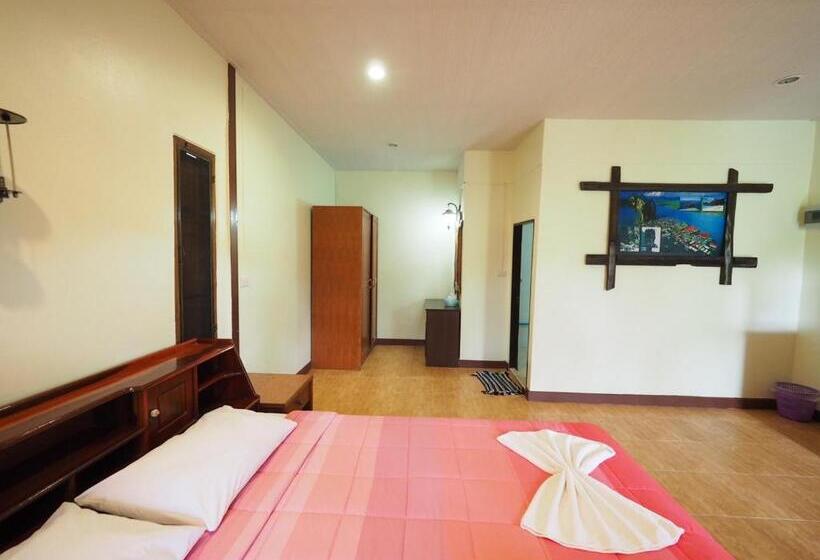 חדר דלוקס עם מרפסת, Baan Pak Rim Kuaen Resort