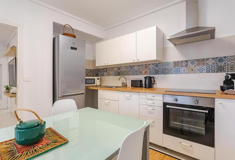 آپارتمان 1 خوابه با تراس, Hostal El Perelló, Valencia