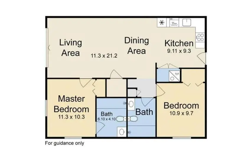 آپارتمان 2 خوابه, 5 Stars Peaceful Condo   7 Min Walk To The Beach