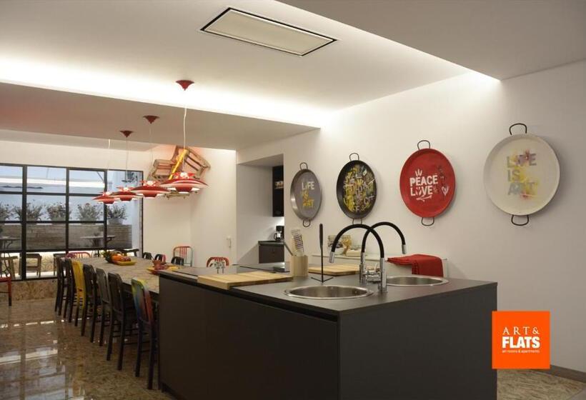 غرفة قياسية رباعية حمام مشترك, Art&flats Hostel