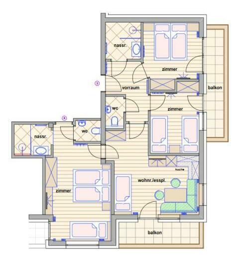 Апартаменты 3 Спальни, Waidmannsruh Appartements