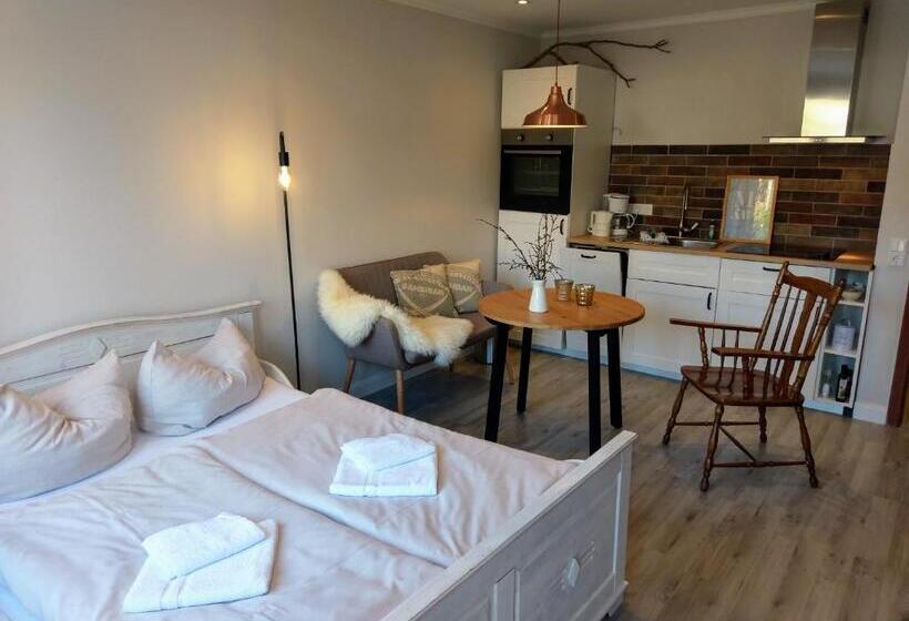 חדר דלוקס עם מרפסת, Apartment Strandkorb