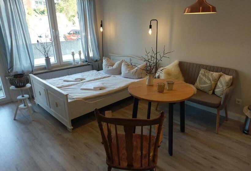 חדר דלוקס עם מרפסת, Apartment Strandkorb