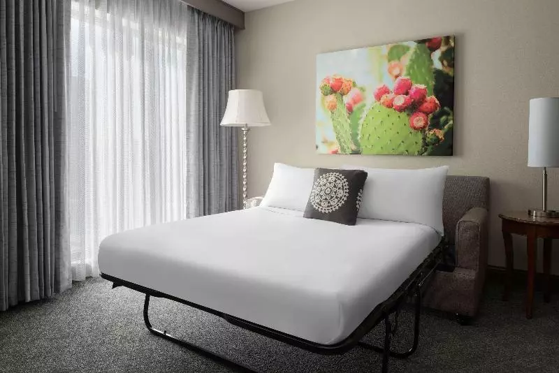 キングサイズベッドのスイートルーム, Embassy Suites San Antonio Riverwalk Downtown