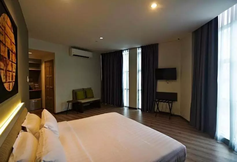 Deluxe-huone King-vuode Kaupunkinäkymä, Abell Hotel Kuching