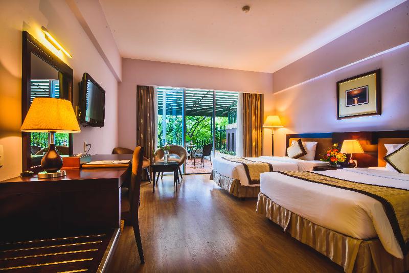 اتاق لوکس با چشم‌انداز باغ, Mondial Hotel Hue